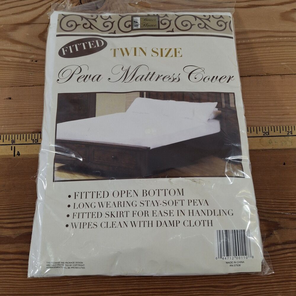 Better Home Fitted Twin Peva Mattress Cover
